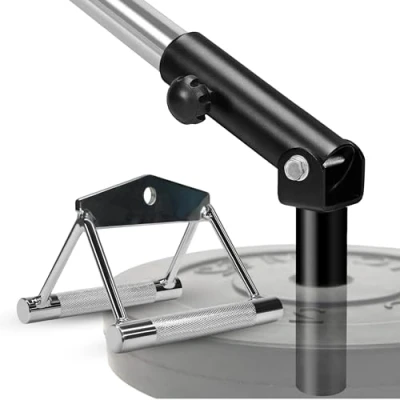 Imagen de Yes4All YLTL Combo T Bar Row Insert + Double D Handle, Fit 5cm Olympic Bars, Full 360 Swivel Great for Back, Muscle, Arm, Body &amp; Support Deadlifts, Squats Home Gym