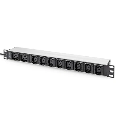 Imagen de DIGITUS Regleta de 19&quot; 10 tomas 8x C13 &amp; 2x C19 Enchufe C20 1HE 250VAC 50/60Hz 10A