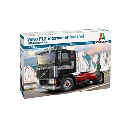 Imagen de Italeri 3957 1:24 Volvo F 12 Intercooler Low Roof Construcción de maquetas, Kit, maqueta, Manualidades, Hobby, Pegamento, Kit plástico, detallado, sin Pintar, Multicolor, IT3957
