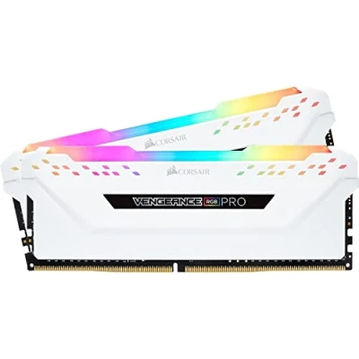 Imagen de CORSAIR Vengeance RGB Pro 32GB (2x16GB) DDR4 3200 (PC4 25600) C16 Módulos de Memoria Alto Rendimiento Blanco