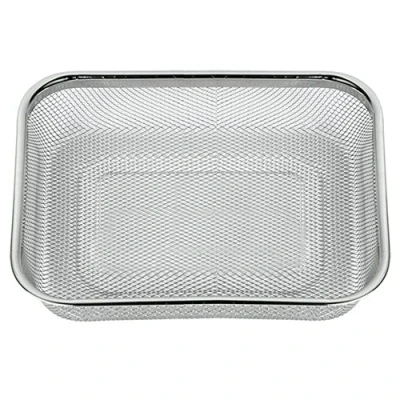 Imagen de Space Home Colador de Cocina Rectangular Escurridor Malla Fina Acero Inoxidable