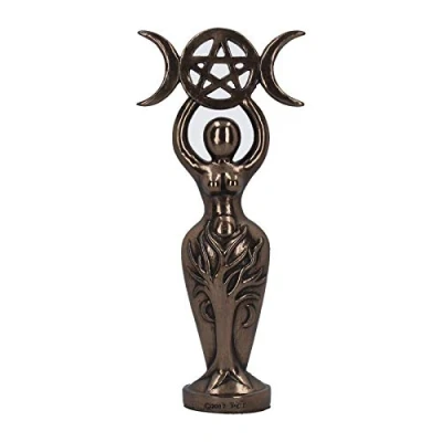 Imagen de Nemesis Now Goddess Figurine 25cm Bronze Figura de ídolo 25 cm, Resina, Diosa la Triple Luna Bronce, 20 cm