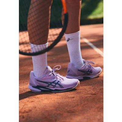 Imagen de Asics Solution Speed FF 3 CLAY Zapatillas de tenis para tierra batida, Mujer, Talla: 38, Light ube/indigo fog Zapatos