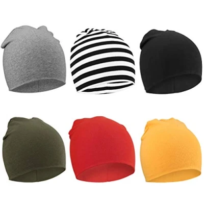Imagen de DRESHOW 6 PCS Bebé Beanie Sombrero Recién Nacidos Niño Pequeño para Bebés Niños Gorros