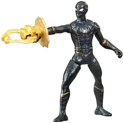Imagen de Spider Man Marvel Figura de acción Lujo Inspirada en la película Web Grappler 15 cm con función Ataque, para niños a Partir 4 años