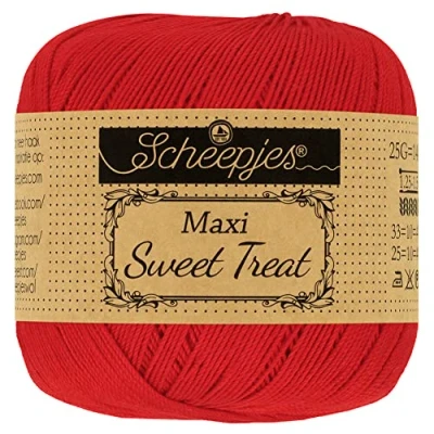 Imagen de Scheepjes 722 Rojo Maxi Sweet Treat Hilo 10x25g