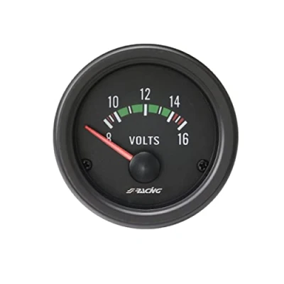Imagen de Simoni Racing VM/B Voltímetro eléctrico, fondo negro