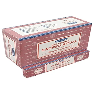 Imagen de Varillas de incienso Satya Nag Champa, muchos aromas, 12 unidades 15 g, SACRED RITUAL