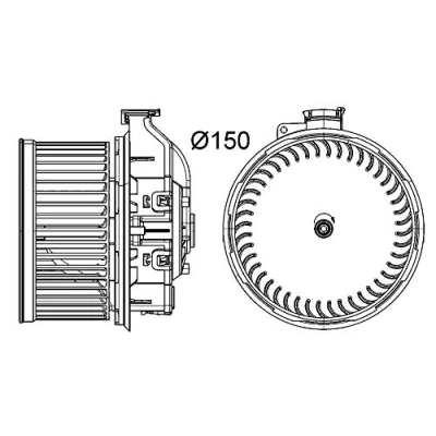 Imagen de MAHLE ORIGINAL AB 260 000P Ventilador de Calefacción para vehíc. dirección a la derecha