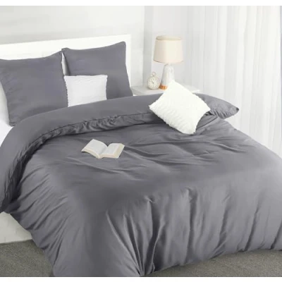 Imagen de Utopia Bedding Funda Nordica 220 x 240 Microfibra Juego de Edredon 220x240 cm y 2 Fundas Almohada 80x80 (Gris)