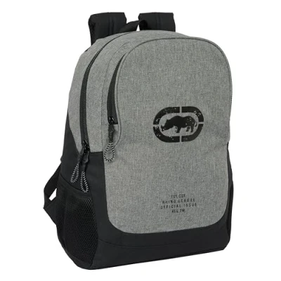 Imagen de Safta ECKO UNLTD. RHINO Mochila Escolar Infantil, Ideal para Niños de Diferentes Edades, Cómoda y Versátil, Calidad Resistencia, 32x16x44 cm, Color Gris/Negro