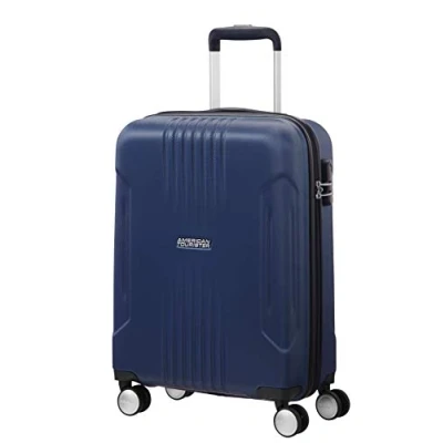Imagen de American Tourister Tracklite Spinner Small Equipaje de Mano, 55 cm, 34 Liters, Azul (Dark Navy)