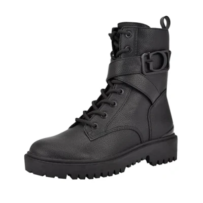 Imagen de GUESS Botas de combate Orana para mujer, Negro , 36 EU