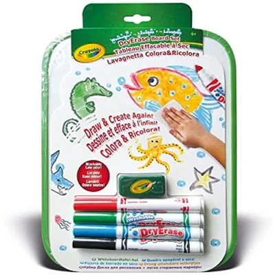 Imagen de Crayola Pizarra Colorea y Borra, Juego de 1 Blanca Borrado en Seco 4 Rotuladores, 98 2003