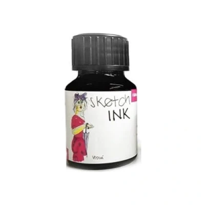 Imagen de Rohrer &amp; Klingner sketchink de escritura y caracteres tinta 50 ml frasco Rosa Vroni