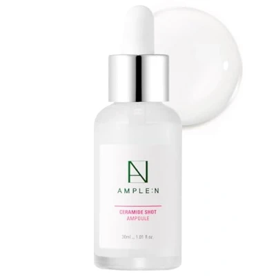 Imagen de Coreana AMPLE:N Ampolla de inyección ceramida 1.01 fl. onz. (30 ml) Suero facial hidratante última generación altamente concentrado para piel seca y áspera, que bloquea la humedad reduce
