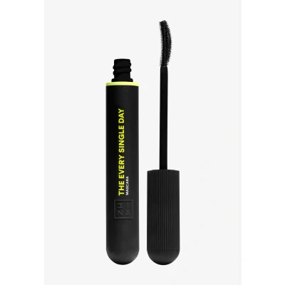 Imagen de 3INA Makeup The Every Single Day Mascara Máscara de Pestañas Negra para Dar Volumen y Longitud con Efecto Postizas Apta Ojos Sensibles Vegan Cruelty Free