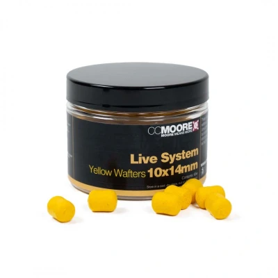 Imagen de CC Moore Live System Yellow Dumbell Wafters 10x14mm (65g) Wafter
