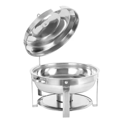 Imagen de 7,5 L/7,92 Qt Chafing Dish, recipiente de acero inoxidable, calentador alimentos, calor para catering, buffet y fiesta, 44 x 26,4 cm