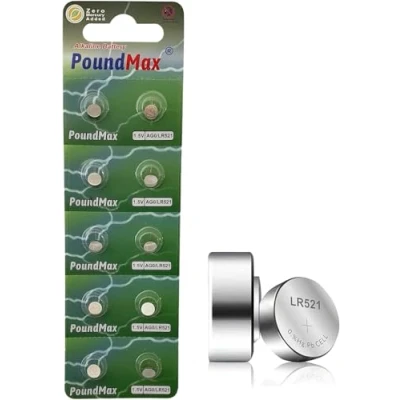 Imagen de PoundMax Alkaline AG0/LR63, 10 Pack