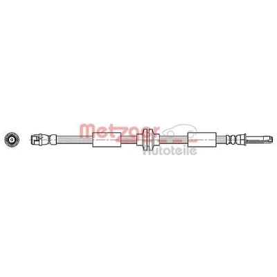 Imagen de METZGER 4110362 Latiguillos de Freno 515 VOLKSWAGEN: Transporter 5, 5 Bus, 6
