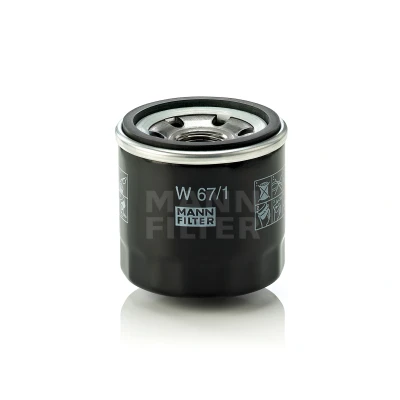 Imagen de MANN FILTER W 67/1 Filtro de aceite M 20 X 1.5 con válvula bloqueo retorno enroscable NISSAN: Trail, ALMERA 1 Hatchback norauto, oscaro,