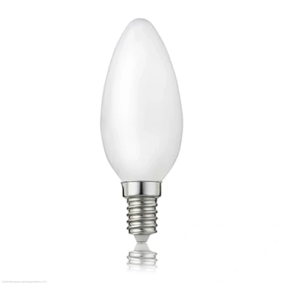 Imagen de Hellum 207200 a +, bombilla led de vela E14 C35 200 lm, mate Retrofit, cristal, 6 W, GU10, color blanco, 16 x 7 cm