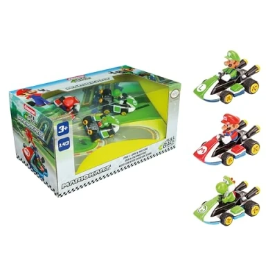 Imagen de Pull &amp; Speed 15813010, Nintendo Mario Kart 8, 3 Vehículos (Mario, Luigi y Yoshi), 13 x 15 26 cm