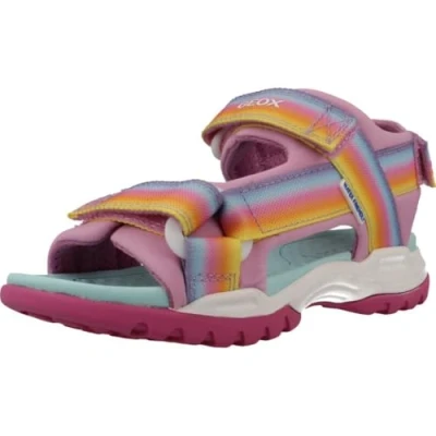 Imagen de Geox Borealis GIRL Sandalias Dark pink/multicoloured para niños, Talla: 36, pink/multi coloured Zapatos