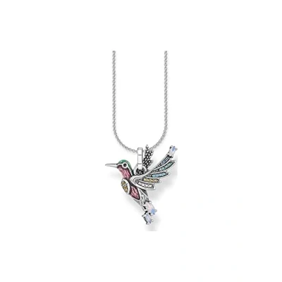 Imagen de THOMAS SABO SCKE150288 Collar con colgante de pájaro plata ley 925 circonitas, tamaño: 38 cm 42 aprox, 38cm 42cm, Plata, Circonia cúbica