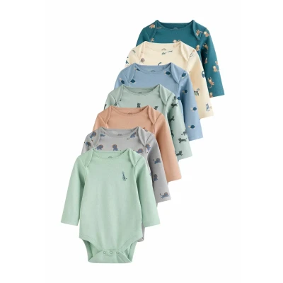 Imagen de Next Regular FIT 7 PACK Body para niños, Talla: 6 9m, Teal blue