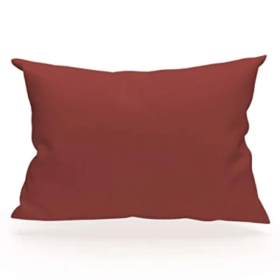 Imagen de Soleil d&#039;ocre Funda de almohada algodón 57 hilos, Rojo (Ladrillo), 50 x 70 cm