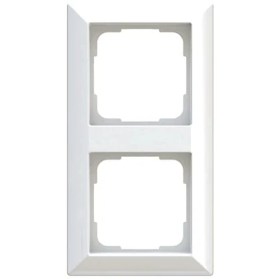 Imagen de OPUS® 55 Inform Marco embellecedor (2 orificios), color blanco mate