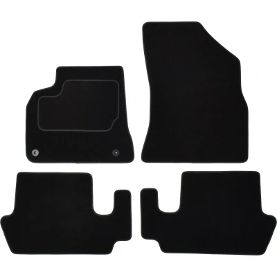 Imagen de MAMMOOTH A041 PGT310 PRM 01 Juego de alfombrillas suelo textil delante y detrás 4 negro Adaptado PEUGEOT: 5008 I