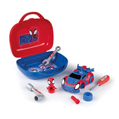 Imagen de Smoby Maletín de Spidey para Construir su Coche, Incluye Herrameintas (7600360905)