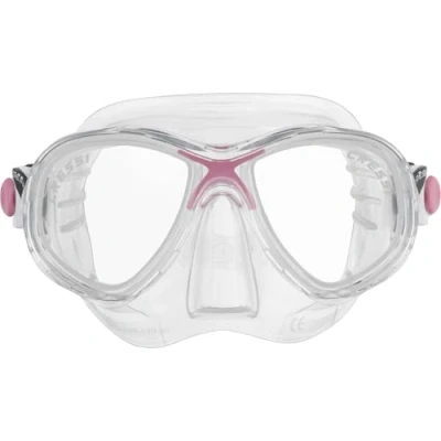 Imagen de Cressi Estrella Jr Mask Gafas de Snorkeling, Unisex niños, Transparente/Rosa, 7 13 años