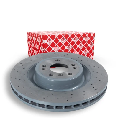 Imagen de FEBI BILSTEIN 104952 Disco de freno Eje delantero 350 32 5 112 ventilación interna revestido MERCEDES BENZ: Clase ML, GLS, GL
