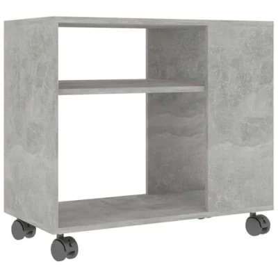Imagen de vidaXL Mesa Auxiliar Salón Escritorio Estudio Cocina Dormitorio Vestíbulo Comedor Entrada Recibidor Madera Contrachapada Gris Hormigón