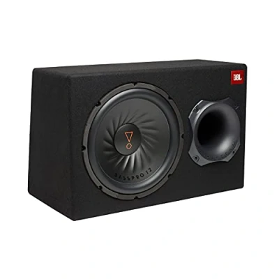 Imagen de JBL BassPro 12 Active Subwoofer Set Bass Reflex woofer Box Large 30 cm, 450 Watt Amplifier Car Sound System and HiFi housing, Black