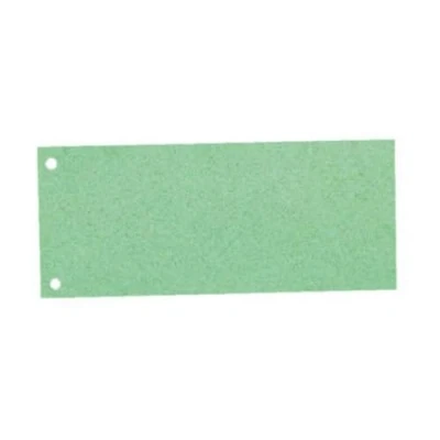 Imagen de Esselte Separadores Archivador de Banda, Cartón 1/3 para Hojas A4, Pack 100, Extra Ancho, Verde, 100% Reciclado, 20997