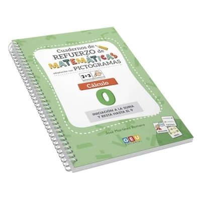Imagen de MATEMATICAS COMPRENSIVAS GEU EDITORIAL CON PICTOGRAMAS Aprende a Sumar y Restar Sumas Restas 5 Años Cálculo 0 Iniciación la Suma Resta hasta el 9