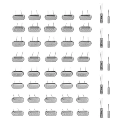 Imagen de 50pcs 10Value 32.768KHz 24MHz DIY Crystal Resonators Kit surtido de osciladores Set