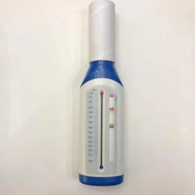 Imagen de SiMbae medidor de Flujo máximo fácil para Adultos monitorear la función pulmonar, Monitor Rendimiento pulmonar Ejercicio y espiratorio con indicador,Azul