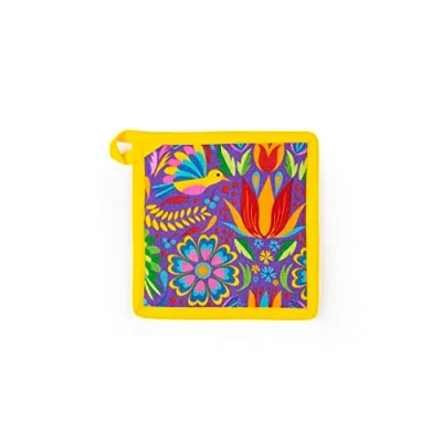 Imagen de Excelsa Mexican Flower Presina de Cocina, 20 x 20, Forro 100% algodón, Relleno poliéster