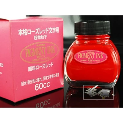 Imagen de Fraso de Tinta Platinum Pigment 60ML Rose Red Grabado gratuito