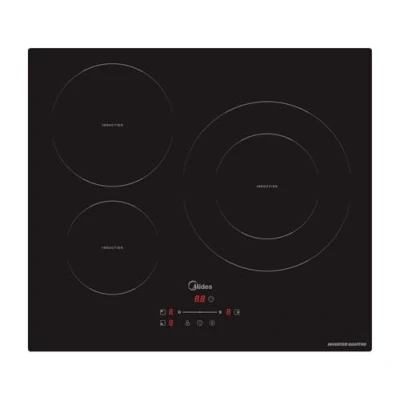 Imagen de MIDEA Placa Inducción 3 fuegos 60 cm 7400 W Vitroceramica Induccion Integrada con Panel de control tactil, Inverter quattro, Booster, Indicador Luz, Detector Sartenes y Temporizador