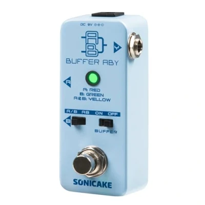 Imagen de SONICAKE Interruptor selector de línea AB Mini pedal efectos para guitarra True Bypass con Buffer ABY