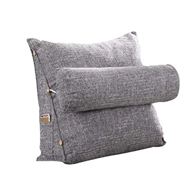 Imagen de Coseyil cojín de espalda para lectura, triangular respaldo, cuña, almohada cintura, sofá, silla oficina, cama,