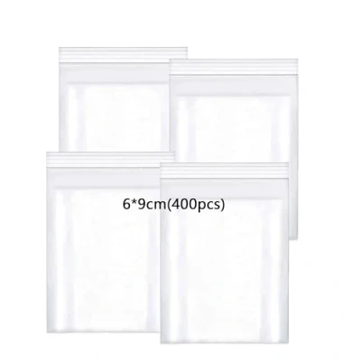 Imagen de huruirui Bolsas Plastico Pequeñas,6x9cm/400pcs Autocierre Transparente Que se Pueden Volver a Sellar,Bolsas Zip Pequeñas,Bolsas de Adecuadas Para Bolsitas Nuez