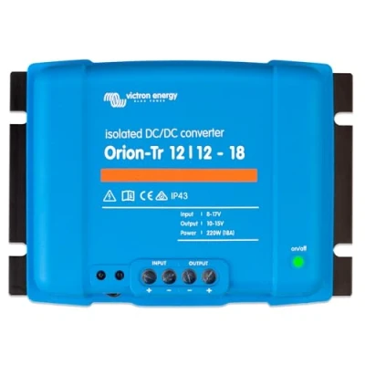 Imagen de Victron Energy Orion TR IP43 12/12 Voltios 18 amperios 220 Vatios Convertidor de CC a Aislado